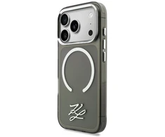 Dėklas Karl Lagerfeld IML KL Script Logo MagSafe Case for iPhone 17 Pro - Juodas