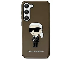 Karl Lagerfeld KLHCS23MHNIKTCK S23+ S916 juodos spalvos kietas dėklas Ikonik Karl Lagerfeld