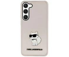 Karl Lagerfeld KLHCS23SHNCHTCP S23 S911 rožinės spalvos kietas dėklas Ikonik Choupette