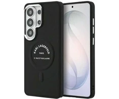 Karl Lagerfeld PU RSG Logo Magnetic dėklas skirtas Samsung Galaxy S26 Ultra juodos spalvos