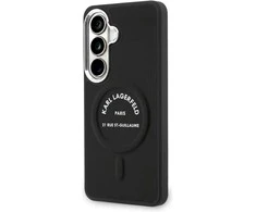 Karl Lagerfeld PU RSG Logo Magnetic dėklas skirtas Samsung Galaxy S26 juodos spalvos