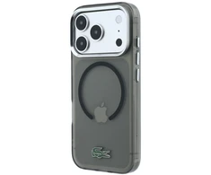 Lacoste IML Matinio lako logotipo „MagSafe“ dėklas, skirtas „iPhone 18 Pro Max“ / „17 Pro Max“ / juodas