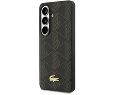 Dėklas Lacoste PVC Blend Monogram Gold Logo Magnetic Case for Samsung Galaxy S26+ / ruda