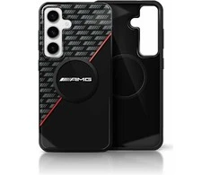Mercedes Dėklas AMG Double Layer Rhombs MagSafe Samsung Galaxy S25+ juodos spalvos/red
