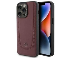 Mercedes MEHCP15LARMRE Apple iPhone 15 Pro 6.1" dėklas telefonui raudonos spalvos Leather Urban Bengale