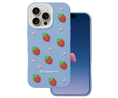 Dėklas Mocco Strawberry Back Case for Apple iPhone 16 Pro Max