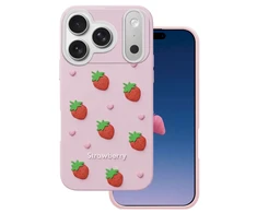 Dėklas Mocco Strawberry Back Case for Apple iPhone 17 Pro