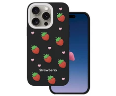 Dėklas Mocco Strawberry Back Case for Apple iPhone 14 Pro / 15 Pro
