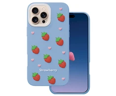 Dėklas Mocco Strawberry Back Case for Apple iPhone 16 Pro