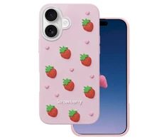 Dėklas Mocco Strawberry Back Case for Apple iPhone 16 / 17