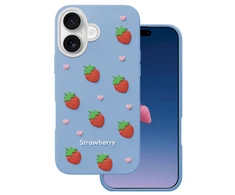 Dėklas Mocco Strawberry Back Case for Apple iPhone 16 / 17
