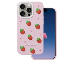 Dėklas Mocco Strawberry Back Case for Apple iPhone 14 Pro / 15 Pro