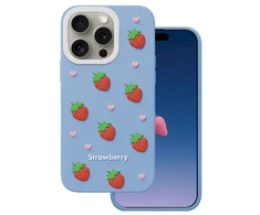 Dėklas Mocco Strawberry Back Case for Apple iPhone 14 Pro / 15 Pro