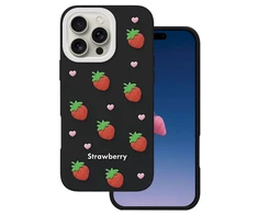 Dėklas Mocco Strawberry Back Case for Apple iPhone 16 Pro Max