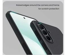 Nillkin Super Frosted PRO Back dėklas skirtas Samsung Galaxy A37 juodos spalvos