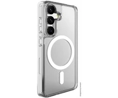 Swissten Clear Jelly MagStick nugaros dėklas, skirtas Samsung Galaxy S24 FE 5G