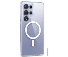 Swissten F7f40 Skaidrus Jelly MagStick nugaros dėklas, skirtas Samsung Galaxy S25 Ultra 5G