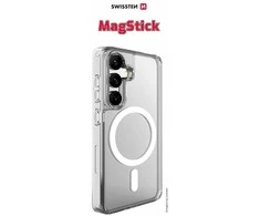 SWISSTEN skaidrus želė MagStick metalinis dėklas, skirtas Samsung Galaxy S26 5G, skaidrus