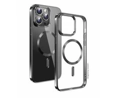 Swissten Clear Jelly Magstick metalinis dėklas, skirtas Apple iPhone 16 Pro
