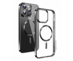 Swissten Clear Jelly Magstick metalinis dėklas, skirtas Apple iPhone 15