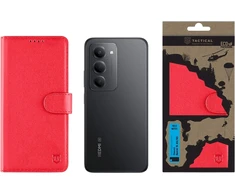 Tactical Field Notes dėklas skirtas Xiaomi Redmi 15 4G/5G raudonos spalvos