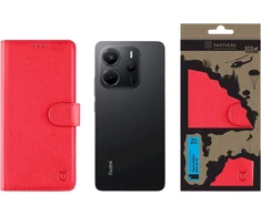 Tactical Field Notes dėklas skirtas Xiaomi Redmi Note 14 4G raudonos spalvos