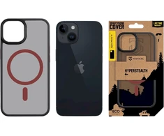 Tactical MagForce Hyperstealth 2.0 dėklas telefonui Apple iPhone 14 juodos ir raudonos spalvos
