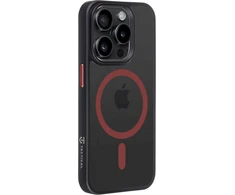 Tactical MagForce Hyperstealth 2.0 dėklas telefonui Apple iPhone 15 Pro juodos ir raudonos spalvos