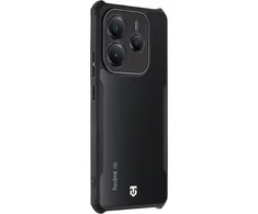 Tactical Quantum Stealth dėklas skirtas Xiaomi Redmi Note 14 5G skaidrus ir juodos spalvos