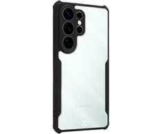 Tactical Quantum Stealth dėklas skirtas Samsung Galaxy S26 Ultra skaidrus/juodos spalvos