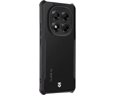 Tactical Quantum Stealth dėklas skirtas Xiaomi Redmi Note 14 Pro 5G skaidrus ir juodos spalvos