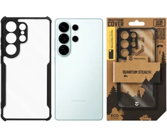 Tactical Quantum Stealth dėklas skirtas Samsung Galaxy S26 Ultra skaidrus/juodos spalvos