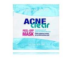 Dermacol AcneClear Peel-Off Mask veido kaukė moterims, 8 ml