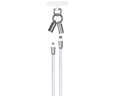 Devia kabelis lanyard 2in1 PD USB-C - Lightning 1,2 m 27W violetinės spalvos