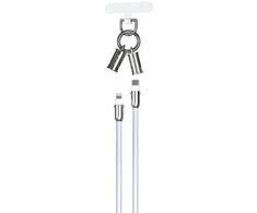 Devia kabelis lanyard 2in1 PD USB-C - Lightning 1,2 m 27W violetinės spalvos