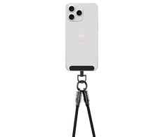Devia kabelis lanyard 2in1 PD USB-C - Lightning 1,2 m 27W juodos spalvos