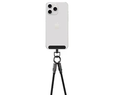 Devia kabelis lanyard 2in1 PD USB-C - Lightning 1,2 m 27W juodos spalvos