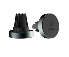 Automobilinis telefono laikiklis Devia Circle tvirtinamas į ventiliacijos groteles, magnetinis, juodas