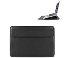Devia nešiojamo kompiuterio / MacBook dėklas Ultra-Thin 15,4'' atsparus vandeniui PU leather juodos spalvos
