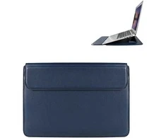 Devia nešiojamo kompiuterio / MacBook dėklas Ultra-Thin 15,4'' atsparus vandeniui PU leather mėlynos spalvos