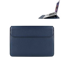 Devia nešiojamo kompiuterio / MacBook dėklas Ultra-Thin 13,3'' atsparus vandeniui PU leather mėlynos spalvos