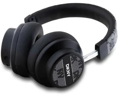 DKNY ausinės Bluetooth DKBHM2PCSHLK juodos spalvos Checkered Pattern