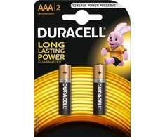 Duracell AAA MN2400 Alkaline LR03 1.5V Batteries (2pcs) (EU Blister)