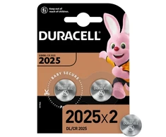 Duracell CR2025 Lithium 3V Planšetė Baterija 2pcs