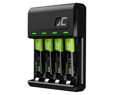 Duracell Žalias Cell VitalCharger UBS-C Charger for AAA/AA batteries / 4x HR03 800mAh included