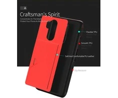 Dux Ducis Pocard dėklas skirtas Apple iPhone XS Max, raudonas