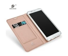 Dux Ducis Premium atverčiamas dėklas skirtas Apple iPhone XS Max, Rose Gold