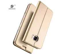 Dux Ducis Premium atverčiamas dėklas skirtas Nokia 2, auksinis