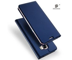 Dux Ducis Premium atverčiamas dėklas skirtas Samsung Note 10 Lite, mėlynas