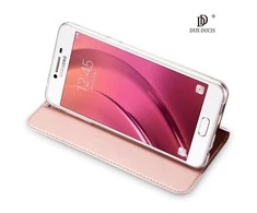 Dux Ducis Premium atverčiamas dėklas skirtas Samsung J250 Galaxy J2 Pro (2018) / Galaxy Grand Prime Pro, Rose Gold